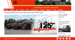 Desktop Screenshot of feuerwehr-hillscheid.de